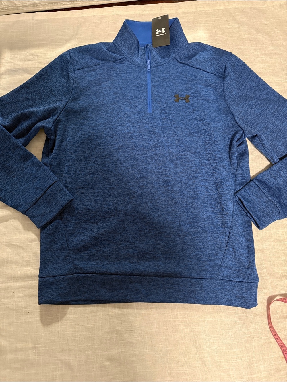 Under Armour Royal Blue Heather 1/4 Zip Pullover